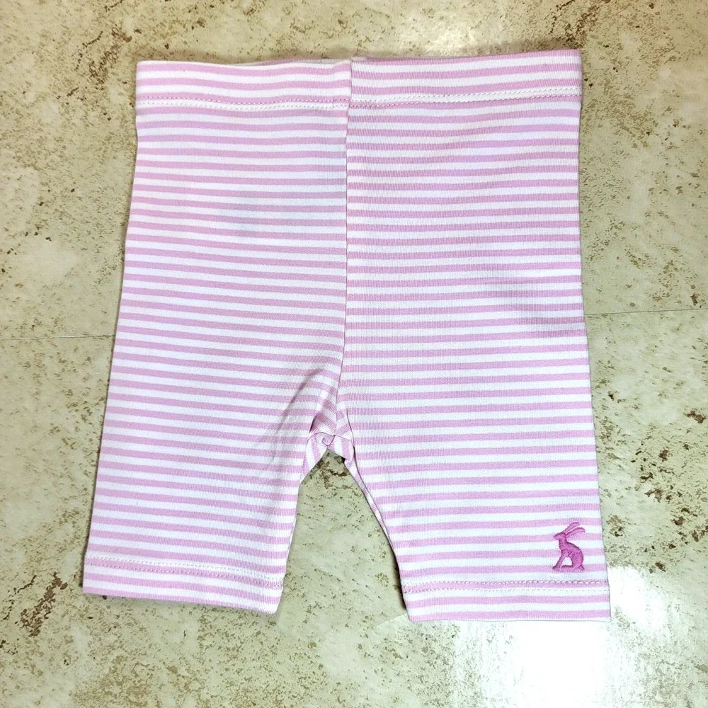 Joules Paula Beach Bunny 2 Piece Pink Short Sleeve Top Stripe Pant 3 Mnth 10-14#